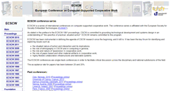 Desktop Screenshot of ecscw.uni-siegen.de