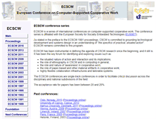 Tablet Screenshot of ecscw.uni-siegen.de