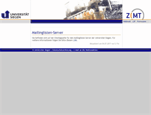 Tablet Screenshot of listserv.uni-siegen.de