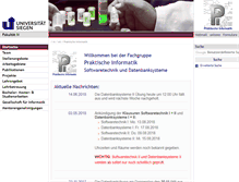Tablet Screenshot of informatik.uni-siegen.de
