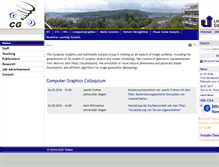 Tablet Screenshot of cg.informatik.uni-siegen.de