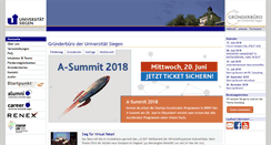 Desktop Screenshot of gruenden.uni-siegen.de