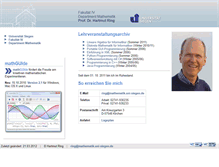 Tablet Screenshot of mfi.math.uni-siegen.de